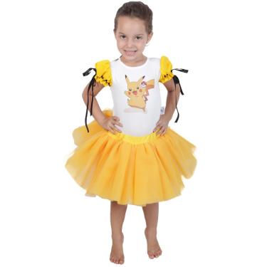 Fantasia Pikachu Inflável Pokemon Infantil Cosplay G0