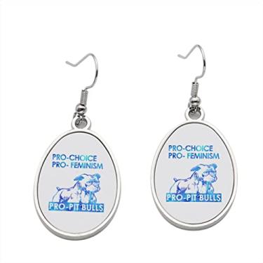 Imagem de Brinco Pitbulls Pro Choice – Brincos pendentes para meninas – Presente de festa de aniversário dos namorados
