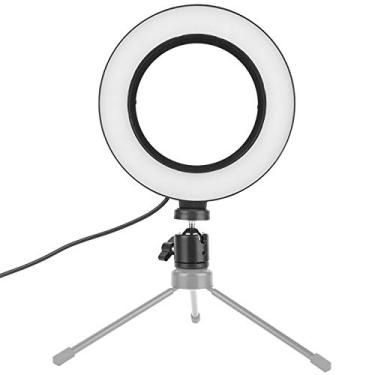 Imagem de Luz de selfie da EBTOOLS, luz de vídeo de LED regulável para Maquiagem/Ao Vivo, Lâmpada de preenchimento de vídeo de câmera de LED com interface USB de plataforma esférica para laptop/PC/telefone