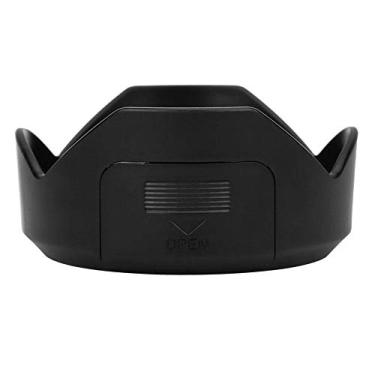 Imagem de Mugast Capa de lente de câmera PH-RBC, proteção solar de plástico portátil, acessório de substituição profissional para lentes PENTAX SMC DA 18-55 mm F3.5-5.6AL WR 52 mm. (Preto)