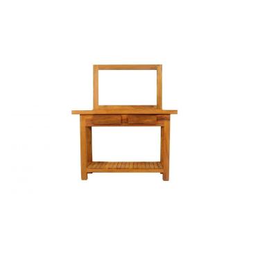 Imagem de Aparador Classic 120cm com Moldura Para Espelho - Peroba Rosa