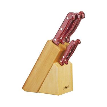 Imagem de Jogo de Facas 5 peças Tramontina Churrasco 21199783 Marrom