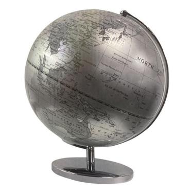 Imagem de Globo Terrestre Com Luz Branca E Azul - Abajur De Mesa