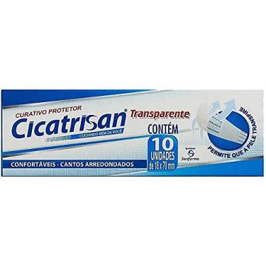 Imagem de Curativo Cicatrisan, Transparente, Sanfarma, caixa com 10 unidades