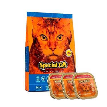 Imagem de Ração Special Cat Mix Gatos Adultos - 20Kg + Patê