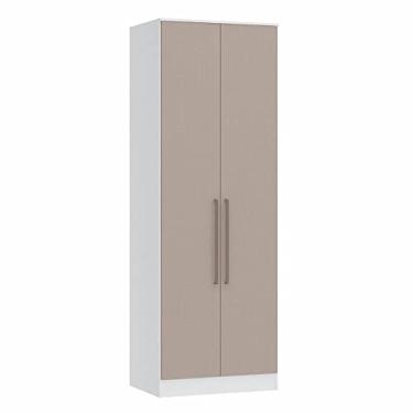 Imagem de Guarda Roupa Modulado 2 Portas Requinte Móveis Castro Branco Line/duna Line