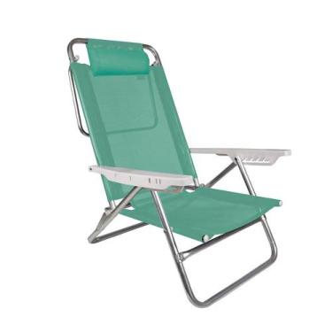 Imagem de Cadeira Reclinável Sol De Verão Com Almofada Anis - Mor
