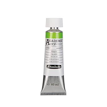Imagem de Schmincke - AKADEMIE® Acryl cor, verde primavera em tubo de 60 ml, 23557011, tinta acrílica fina para artistas, brilhante, muito resistente à luz e sem cádmio, técnica mista