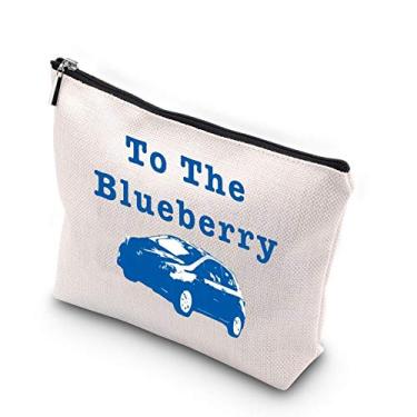Imagem de WCGXKO Programa de TV psicológico inspirado na bolsa de cosméticos Blueberry com zíper para fãs, To The Blueberry