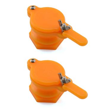 Imagem de SDTC Tech 2 unidades de válvula de portão de mel de nylon amarelo extrator de torneira para suprimentos de apicultura