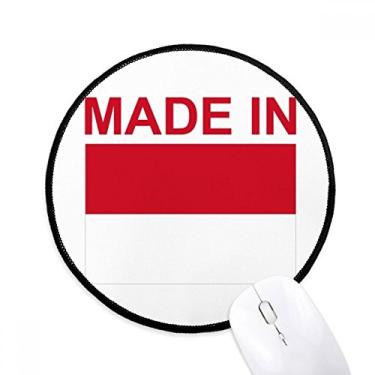 Imagem de DIYthinker Feito na Indonésia Country Love Mouse Pad Desktop Office Tapete redondo para computador