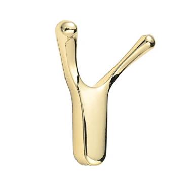 Imagem de KIZQYN Ganchos de casaco gancho para acessórios de banheiro gancho de toalha para cozinha dourado estilo americano parafusos de fixação de parede em forma de Y fácil de instalar rack de casaco montado na parede (cor: 1 peça)