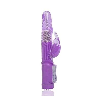 Imagem de Vibrador Rotativo Jack Rabbit Estimulador de Clítoris 12 Modos de Vibração 23 x 3,1 cm Cor: Roxo REF:RT002C