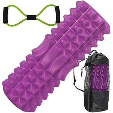 Imagem de Rolo De Liberação Miofascial Massageador Yoga Roxo CBRN15702