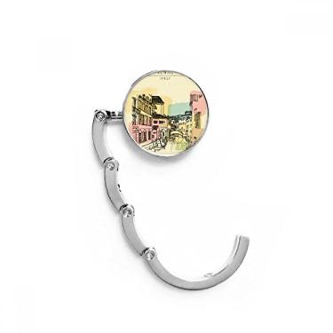 Imagem de Gancho de mesa com padrão de marco da Alfândega da Itália Venice Extensão dobrável