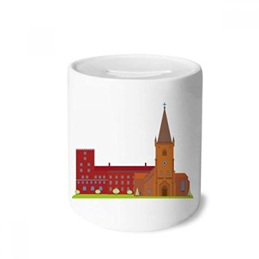 Imagem de DIYthinker Dinamarquês Koling Caixa de Dinheiro Nacional Dinamarquês Caixa de Cerâmica Porta-Moedas Presente