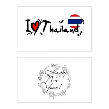 Imagem de I Love Thailand Bandeira da Palavra Love Ilustration Coração Ano Novo Festival Cartão Bless Mensagem Presente