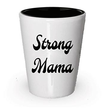 Imagem de Copo de shot Strong Mama - Utensílios de cozinha de cerâmica para presentes (1)