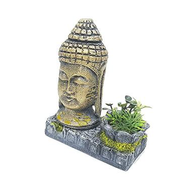 Imagem de Enfeite Para Aquário- Cabeça de buda c/Arranjo