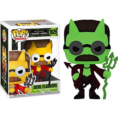 Imagem de Funko Pop! Animation: The Simpsons - Devil Flanders, Glow in The Dark, Amazon Exclusive, 3.75 inches