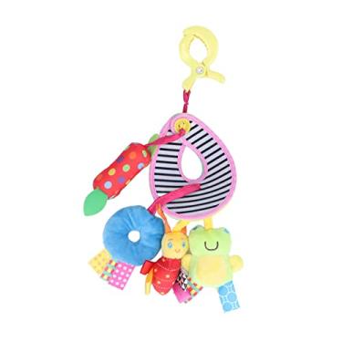 Imagem de Móbile de Berço de Pelúcia Macio, Estimula o Desenvolvimento da Audição, Cores Vivas, Durável, Brinquedo de Conforto para Bebês, Presente Ideal (Círculo)