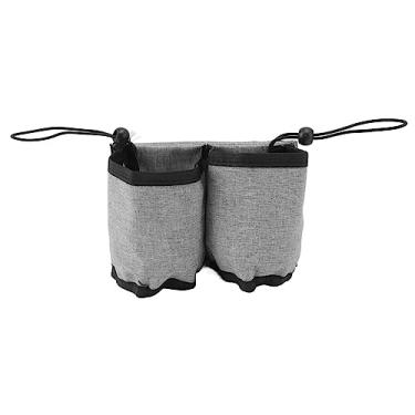 Imagem de Porta-copos de Viagem para Bagagem, Carrinho de Porta-bebidas Em Tecido Oxford para Presente (Cinza)