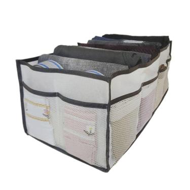 Imagem de Caixa Organizadora Colmeia Armazenamento Armario Guarda Roupa Blusa Camisa Roupa Intima Meia