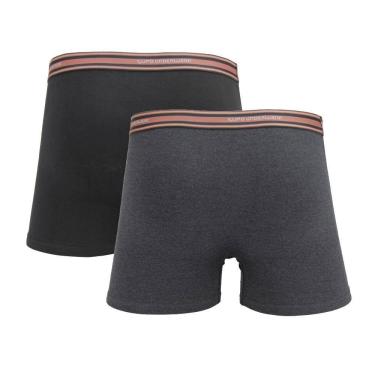 Imagem de Kit 2 Cuecas Boxer Lupo Algodão Com Elastano