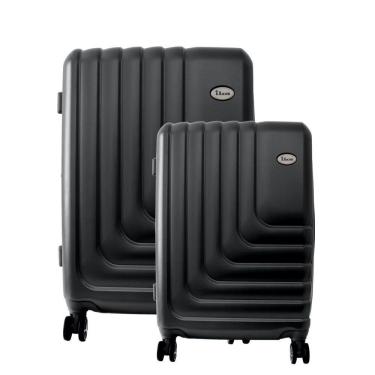 Imagem de Conjunto de Malas de Viagem Abs Expansível Ika Flex Cadeado Tsa Rodas Duplas 2pcs P/m P...
