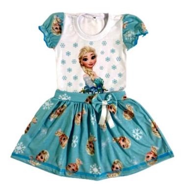Imagem de Vestido Infantil Princesa Do Gelo Frozen - Micahel Baby