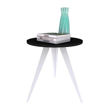 Imagem de Mesinha Lateral De Canto Para Sala e Quarto Redonda B.P