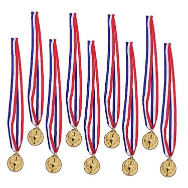 Imagem de LIOOBO 50 Unidades a medalha concurso the match garrafa de água infantil medalhas de vencedor jogos medalhas para prêmios para crianças medalha de brinquedo Metal troféu pano