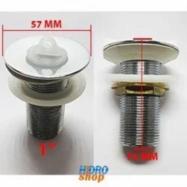 Imagem de Válvula Escoamento Lavatório Cromada Sem Ladrão 1" Barato - 2800603