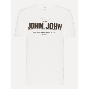 Imagem de Camiseta John John Masculina Regular All Winter Branca-Masculino