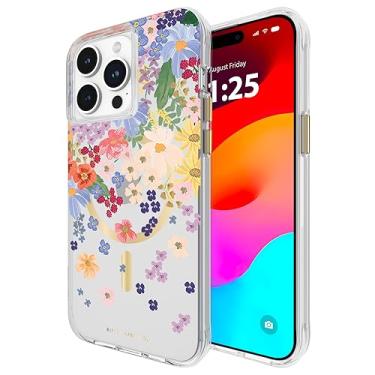 Imagem de Rifle Paper Co. Capa para iPhone 15 Pro Max [Compatível com MagSafe] [Proteção contra quedas de 3 metros] Linda capa para iPhone de 6,7 polegadas com estampa floral, tecnologia antiarranhões, material à prova de choque, ajuste fino - Margaux
