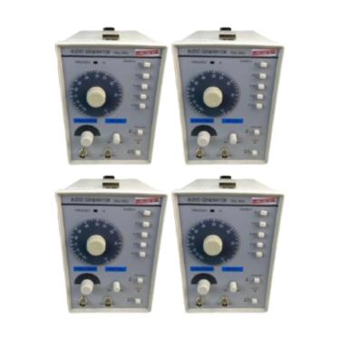 Imagem de Kit 4 Gerador Áudio Digital Faixa 12Hz A 750Khz Onda Senoidal Quadrada Frequencímetro Ga-100 Portátil Instrutherm