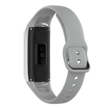 Imagem de Pulseiras de silicone NSmart compativeis com Galaxy Fit2 SM-R370 (R370, Cinza)