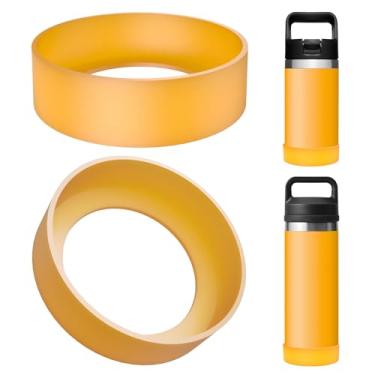 Imagem de Linkidea Pacote com 2 botas antiderramamento para garrafa de água compatível com YETI Rambler Jr. Garrafa infantil 340 g, garrafa 340 g/510 g, Yonder 567 g/708,7 g, protetor de silicone