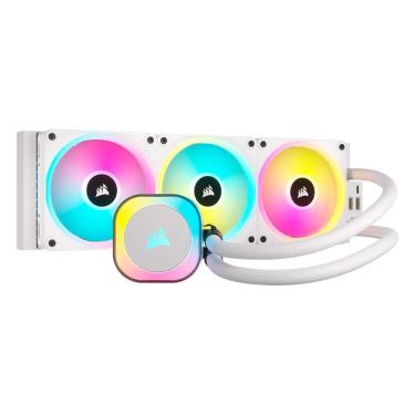 Imagem de Water Cooler Corsair Icue link H150I rgb White Aio 360MM p/ intel/amd rgb Branco - CW-9061006-WW