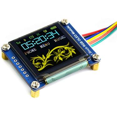 Imagem de waveshare Módulo de tela OLED RGB de 1,5 polegadas, 128 x 128 pixels, 16 bits de cor alta (65 K cores), interface SPI compatível com Arduino Raspberry Pi Jetson Nano STM32