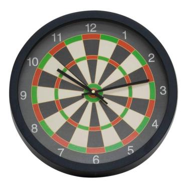 Imagem de Relógio De Parede Criativo Grande Alvo Dardo - 35x35cm