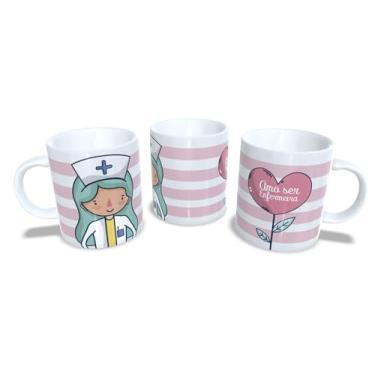Imagem de Canecas de Porcelana Personalizadas Profissões (enfermagem 3)