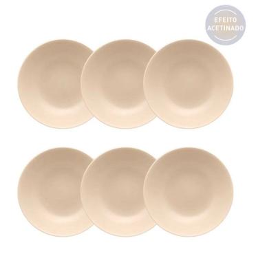 Imagem de Conjunto de Pratos Fundos 06 Peças Merengue Oxford