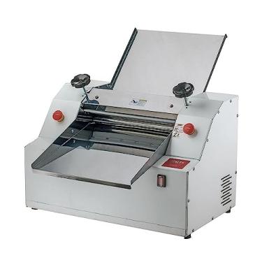 Imagem de Cilindro para Massa Elétrico Laminador Industrial Aço Inox 42cm Bivolt Malta Branco