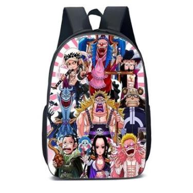 Imagem de MOCHILA ESCOLA INFANTIL JUVENIL ANIME ONE PIECE-Unissex