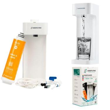 Imagem de Purificador Branco Filtro De Água Com Refil Facile C3 Parede - Hidrofi