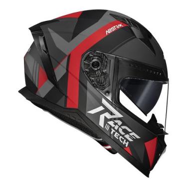 Imagem de Capacete Race Tech Volt Abstrak Vermelho Fosco Moto, 58, Vermelho Fosc