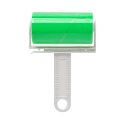 Imagem de Rolo Adesivo Tira Pelos Papa Bolinhas Ecológico Lavável e Reutilizável Removedor de Pelos para Roupas e Estofados (Verde)