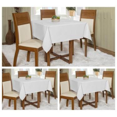 Imagem de Kit 3 Toalhas De Mesa Oxford Quadrada 1,45x1,45 Várias Cores Buffet - 