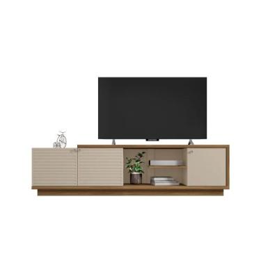 Imagem de Rack Bancada Para Sala Tv até 65 Polegadas Las Vegas Caemmun Mel Off W